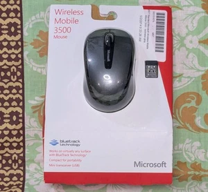NEW in BOX GENUINE Microsoft Bluetooth Mobile Mouse 3600 Black Wireless #1730! - Photo 1/7
