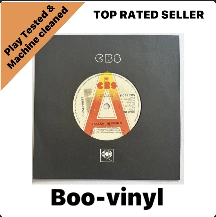 Judas Priest - Take On The World 1979 promo vinyl single EX / M Foto 1 de 4