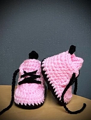 Crochet Newborn Baby First Shoes Booties Boots Slippers Trainers — 第 1/3 张图片