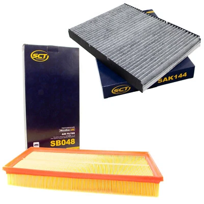 Pollenfilter Aktivkohle + Luftfilter VW Golf 4 Bora Audi A3 TT Seat Skoda VAG - Bild 1 von 4