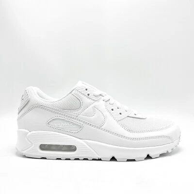 *NEW* MEN Nike Air Max 90 Recraft Triple White (CN8490 100), Sz 8.0 - 12.0 👍 - Image 1 of 4