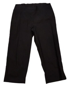 Women's size L (14-16) pinstriped cropped stretchy pants by Blue Illusion - Picture 1 of 2