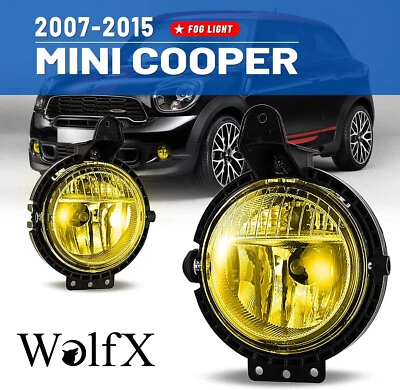Conjunto de luces antiniebla amarillas Len izquierda+derecha para Mini Cooper 2007-2015 Foto 1 de 4