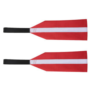  2 Pcs Kayak Tow Flag Reflective Flags Fishing Accessories Outdoor