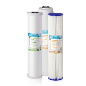 Set filtri di ricambio APEC 20" sedimenti, KDF e carbonio FILTER-SET-CB3-KDF-20BB - Foto 1 di 6