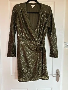 H&M sequined wrap dress - Picture 1 of 3