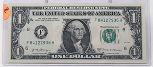 2017A 1 $ Federal Reserve Schein UNC FANCY SERIAL No 7+1 Broken Ladder 84127936 X96 - Bild 1 von 2