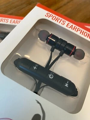 3 set QFX Bluetooth Stereo Headphones Sports H-262BT Hands-free USB rechargeable - Image 1 of 3