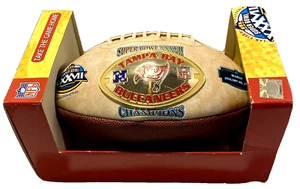 VTG Tampa Bay Football Ball NFL Bucs Super Bowl Champions Medallion 37 XXXVII - Picture 1 of 12