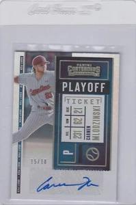 2020 PANINI CONTENDERS CARMEN MLODZINSKI PIRATES PLAYOFF ROOKIE AUTO 15/18 MW - Picture 1 of 1