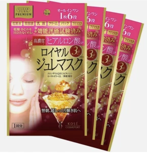 KOSE Clear Turn Premium Moisturizing Royal Jelly Mask 4 sheets per box - Picture 1 of 5