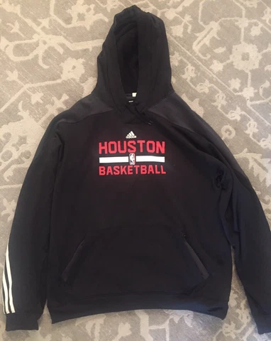 adidas Men’s Black/Red/White Houston Rockets Basketball SweatShirt - 3XLarge Cover
