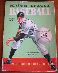 1946 Major League Baseball - Paperback - Featuring Harorld Newhouser on cover - Picture 1 of 1