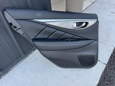 2014-2023 INFINITI Q50 LEFT REAR INTERIOR DOOR PANEL 82977-4GA0A OEM — 第 1/4 张图片