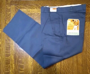 NOS Vintage 1970s Sears Perma Prest Luster Twill Work Pants Grey Size 38x30 NEW - Picture 1 of 8