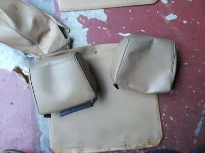 1988 Mercedes Benz 560SL R107 Palomino USED Leather Seats headrests backs PARTS  - Image 1 of 4