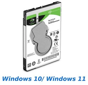 1TB HDD 2.5" SATA Hard Drive Laptop with Windows 10/11 Pro Installed - Picture 1 of 25