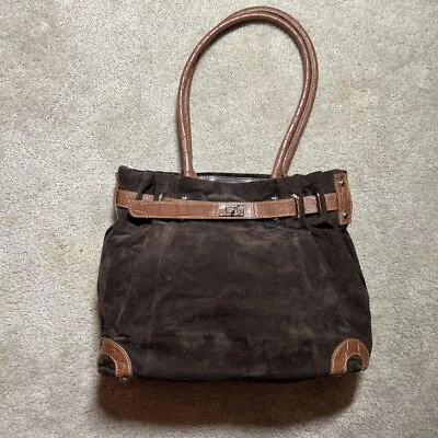 Gun Tote’n Mamas Adjustable Concealed Carry Brown Leather Suede Purse 1-9-6 - Image 1 of 4