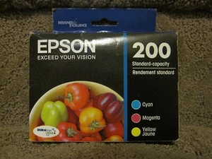 Epson T200520 Cyan Magenta Yellow Ink Cartridge Genuine # 200 11.2024 - Picture 1 of 5