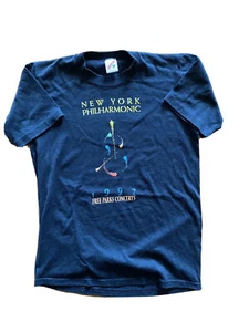 Vintage 90s New York Philharmonic 1992 Tee Medium Made in USA 50/50 - Picture 1 of 5