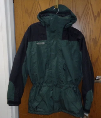 NWT Columbia Core Interchange Zipper Snap Black green jacket men's LT - Image 1 of 3