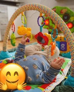 Krabbeldecke Musik-Spieldecke mit Spielbogen und Sounds - Bild 1 von 6
