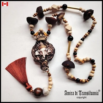 Elefante Dios Ganesh Señor Ganesha Talismán Amuleto Collar Colgante Asiático Hinduista Foto 1 de 4