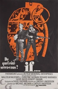 Pequeño póster francés de 1968 If... - Imagen 1 de 1