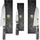 Kessaku 8" Chef, 7" Santoku, 4" Paring Knife Set Spectre Series AUS-8 Steel
