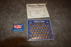 1969 Shell Oil States Of The Union 50 Solid Bronze Collectors Coin Set Complete! - Bild 1 von 6