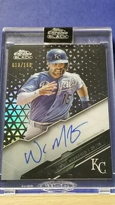 Whit Merrifield - 2020 Topps Chrome Black Autograph #10/150 - Picture 1 of 2