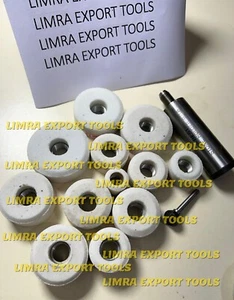 Valve Seat Grinding Stones Set Of 12 Pcs with B&D Holder 9/16'' white + drive - Picture 1 of 2