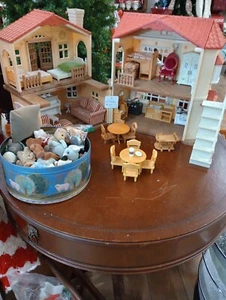 Huge Lot 72 Piece Epoch Calico Critters Lot - Picture 1 of 23