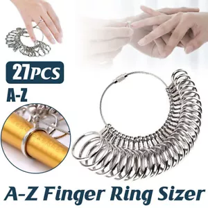 Australia A-Z Finger Ring Sizer Size Sizing Measure Measurement Gauge Tool Set - Picture 1 of 12