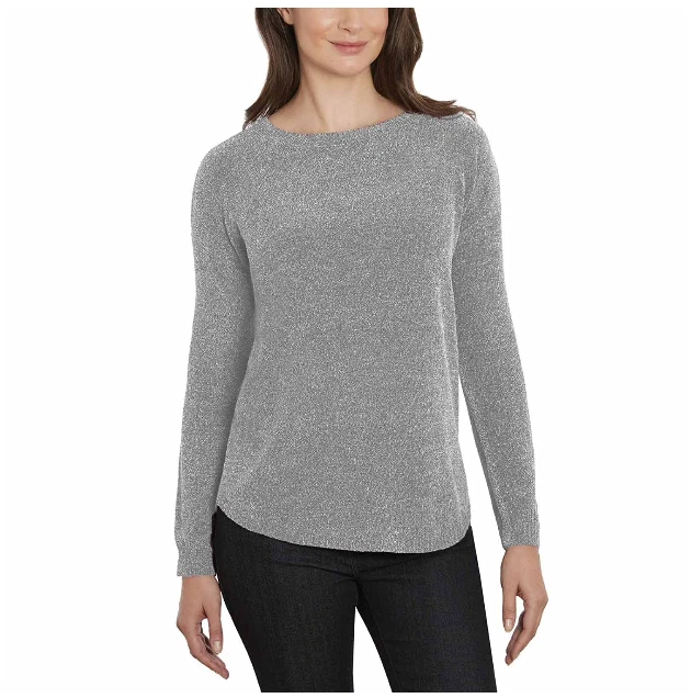 Ellen Tracy Womens Soft Tweed Sweater M Poly/rayon Rn123475