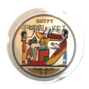 Vintage White Porcelain Egypt Ashtray or Jewelry Holder - Picture 1 of 9