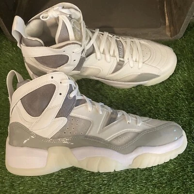 NEW Women's Size 12 / 10.5M Nike Jumpman Two Trey White “Medium Grey” DR9631-002 - Image 1 of 4