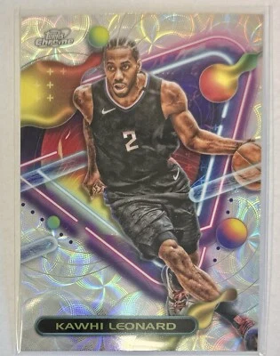 2023-24 Topps Cosmic Chrome Kawhi Leonard Nucleus Refractor SP Clippers - Image 1 of 2