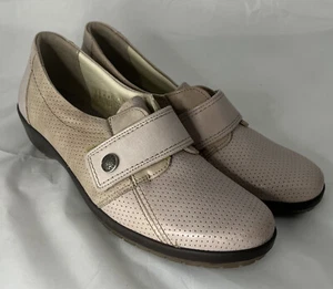 Comfortabel Damen Slipper Halbschuhe Lederschuhe 942175 beige Neu Größe 42 - Picture 1 of 5