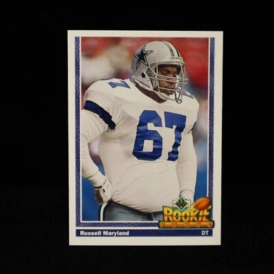 1991 Russell Maryland  RC Dallas Cowboys  Upper Deck #636 - Image 1 of 2