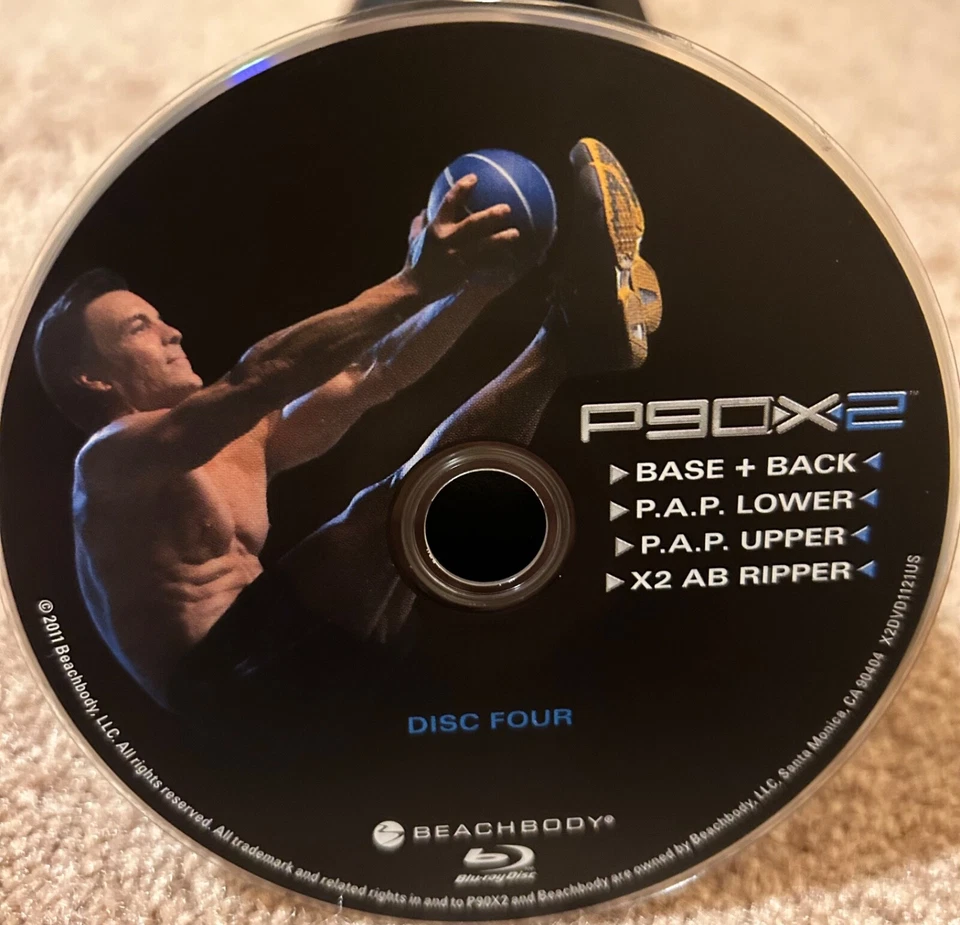 Beachbody P90X2 Blu-Ray Disc 4: Base Back P.A.P Lower P.A.P Upper Ab Ripper - Image 1 of 1