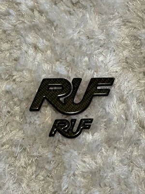 RUF подлинный карбоновый значок эмблема логотип капот багажника Porsche 911 CTR BTR - Изображение 1 из 4