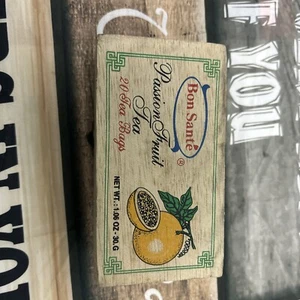 Bon Sante Tea Box Vintage Wooden Small Empty Box Only - Picture 1 of 14