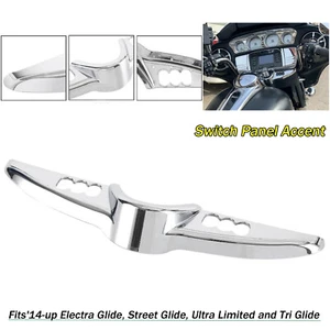 Chrome Switch Panel Dash Accent Cover For Harley Tri Glide Ultra Limited FLHTK - Picture 1 of 12