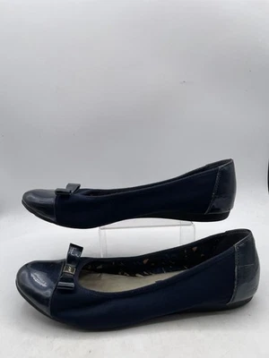 Anne Klein Able Flats Women's Sz 11M Blue Patent Leather Slip On  - Image 1 of 4