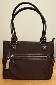 Bolso de hombro CHAPS by Ralph Lauren negro/marrón en muy buena condición - Imagen 1 de 7