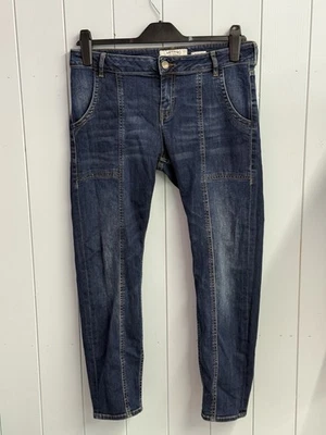 Fat Face Jeans Size 12 Ladies Dark Blue Ankle Grazer Stretch Cotton L26” - Image 1 of 4