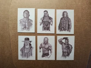 6 diverse carte tatuaggio WWE ultimate rivals 2008 Triple H, Undertaker Ect. GC - Foto 1 di 13