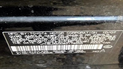 Cristal puerta trasera derecha pasajero para LEXUS ES350 327927 07-12 Foto 1 de 4