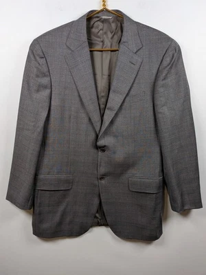 Pantalón Canali Suit 42R 35 Gris Lana 2 Piezas 1934 Impecable Cuadros Ventana  Foto 1 de 4